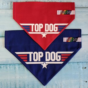 Top Dog Bandana, Over the Collar. Pilot, Miramar, Maverick, Air Force image 4