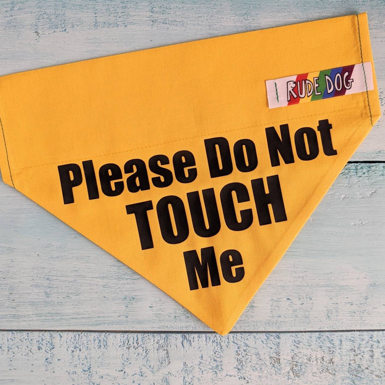 3ft or Below or Do Not Touch Me Dog Bandana Over the Collar Etsy UK