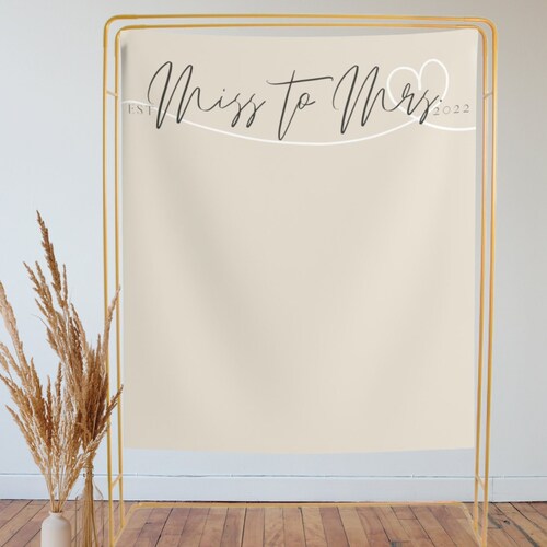 Future Mrs Bridal Shower Backdrop Bride to Be Bachelorette - Etsy