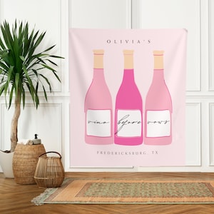 Vino Before Vows Bachelorette Banner, Winery Bachelorette Backdrop, Wine Tasting Photo Backdrop, Napa Bachelorette Party Decor