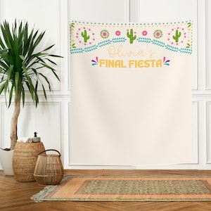 Fiesta Bachelorette Party Backdrop, Final Fiesta Sign, Fiesta Bachelorette Party Wall Decor, Final Fiesta Banner