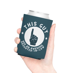 Father In Law Gift Can Cooler From Daughter In Law, Father of the Groom Gift from Bride, Father of The Bride Gift Can Cooler, Wedding Gift