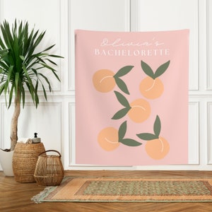 Georgia Peach Bachelorette Photo Backdrop, Just Peachy Bachelorette Party Wall Decor, Savannah Bachelorette Banner, Where My Peaches At