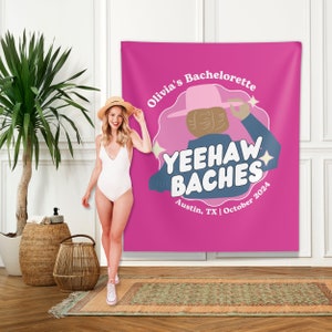 Yeehaw Baches Photo Backdrop, Lets Go Girls Custom Banner, Country Bachelorette Banner, Austin Bachelorette Sign, Nash Bash
