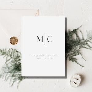 PERSONALIZED Wedding Guest Book | White Minimalist Guest Book | 1 John 1:9 Bible Verse Christian Guest Book | Polaroid Wedding Guest Book