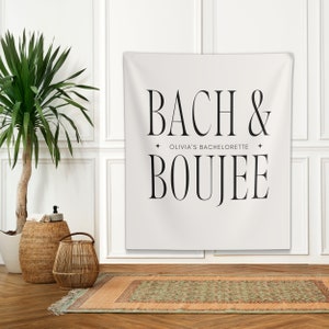 Bach and Boujee Bachelorette Banner, Bachelorette Party Wall Decor, Modern Bachelorette Photo Backdrop, Aesthetic Bachelorette Sign