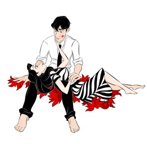 Paperman / Sticker / vinyl / waterdicht / decal / geeky / nerdy / cadeau / George / Meg / romantisch / fan art / Disney / kort / geanimeerd / schattig