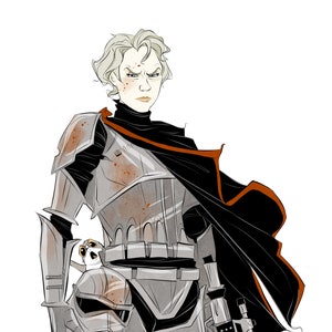 Captain Phasma / Sticker / Vinyl / Wasserfest / Decal / Porg / Star Wars / Stormtrooper / First Order / Stark / Kraftvoll / Krieger / Sith