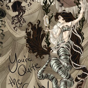 Amore / Sirena / carta / saluto / divertente / goth / gola- / umorismo oscuro / qualsiasi occasione / romantica / sirena / nautica