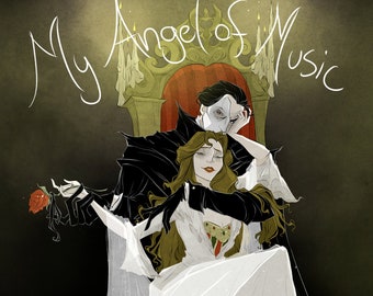 Dark humor / love / Card / Phantom of the Opera / Spooky / greeting / gothic / goth / funny / hilarious / Musical / Christine / drama