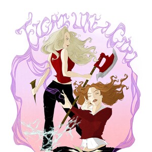 Cacciatori di vampiri / Fan Art / Girl Power / Femminista / Ispiratrice / Geeky / Nerd / Gotico / Demoni / Male / Eroe / Eroina /