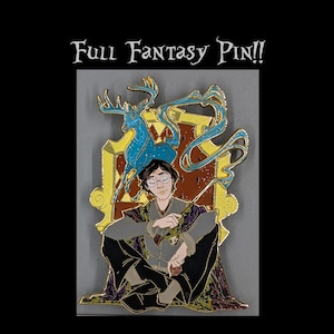 Zauberer / Full Fantasy Pin / Magie / Zauberstab / Zauberstab / Geeky / Nerdy / Buch / Held /