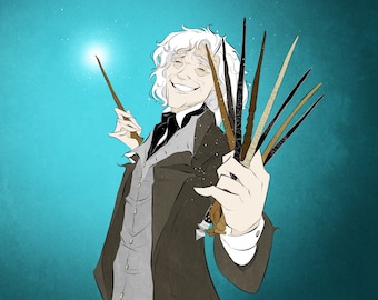Edycja limitowana 18 / GO / Druk / Czarodziej / Różdżki / Magia / Zaklęcia / Geeky / Nerdy / Zabawa