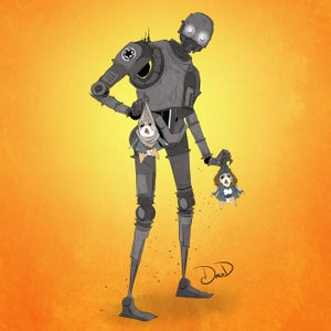 Edición Limitada 20 / Fan Art / Impresión / Security Droid / Diversión /