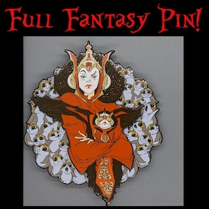 Princess / Leia / Fantasy / Pin / enamel / FULL PIN / Porgs / Disney / Fan Art / Star Wars / Queen / Naboo / Cute / Fun / Nerdy / Geeky /