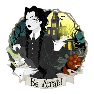 Mittwoch / Sticker / Vinyl / Wasserdicht / Aufkleber / Fan Art / Gothic / Klassisch / Nerdy / Geeky / Fun / Death / Retro