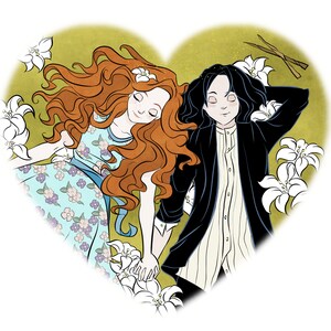 Sticker / Vinyl / Waterdicht / Decal / Hart / Heks / Wizard / Magie / Zoet / Schattig / Liefde / Geeky / Nerdy