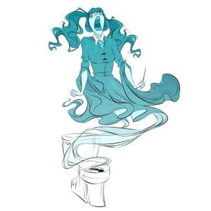 Sticker / Vinyl / Waterdicht / Decal / Fan Art / Heks / Magie / Ghost / School / Nerdy / Geeky / Cute