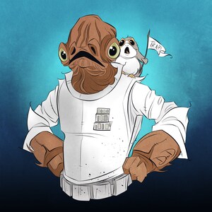 Limited Edition 12 / Admiral / Fan Art / print / geeky / nerdy / cute / rebel / trap