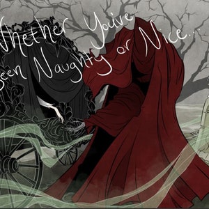 Christmas / holiday / card / funny / hilarious / gothic / goth / unique / geeky / xmas / horror / dark humor / greeting / unique / spooky