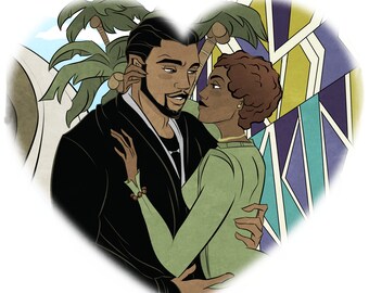 Black Panther T Challa Black Purple Mosaic Wakanda Etsy