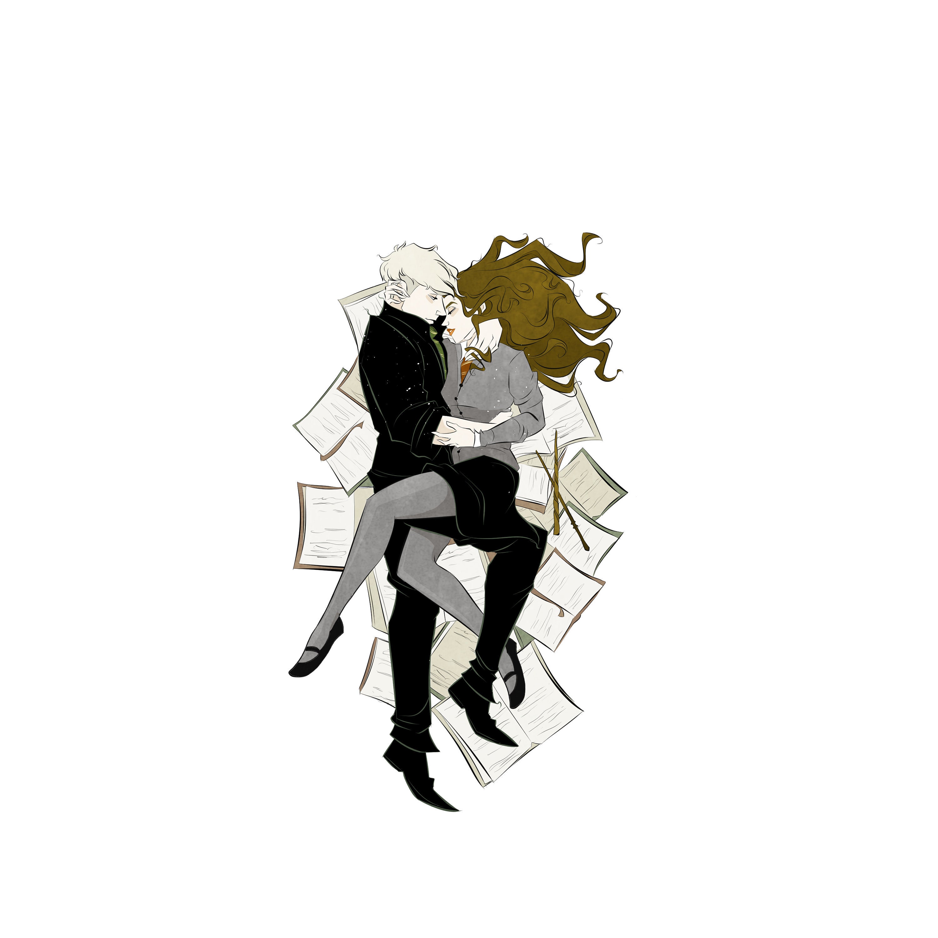 Dramione / Sticker / vinyl / waterproof / decal / Draco / Hermione / …