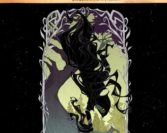 Limited Edition 20 / ACOTAR Tarot: the Hanged Man / Fan Art