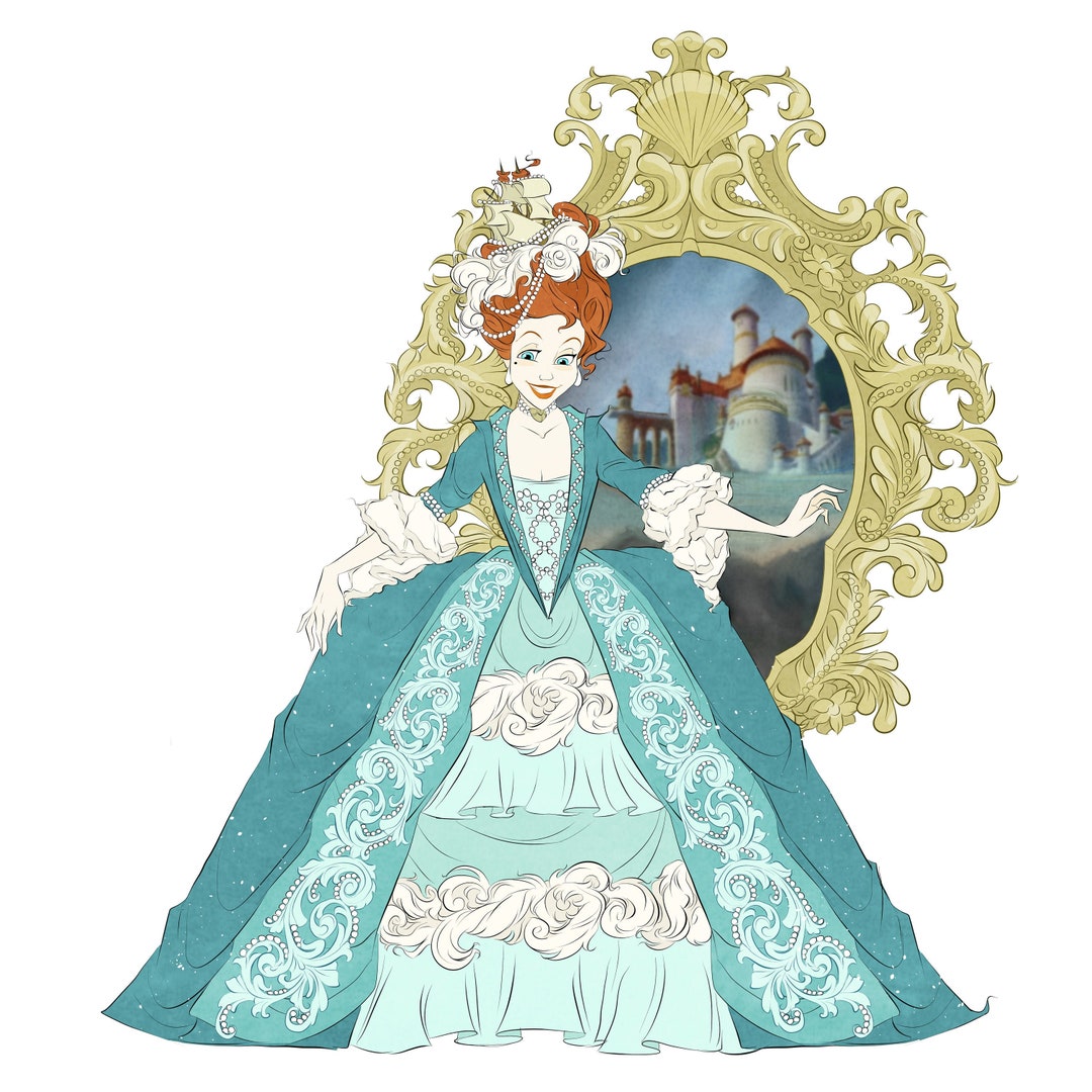 Rococo Ariel / Sticker / Vinyl / Waterproof / Decal / Disney / - Etsy