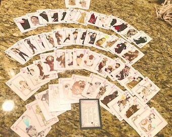 Playing card / deck / Star wars / porgs / Geeky / Nerdy / portraits / themed / unique / creative / cards / gift / fan art / art / porg