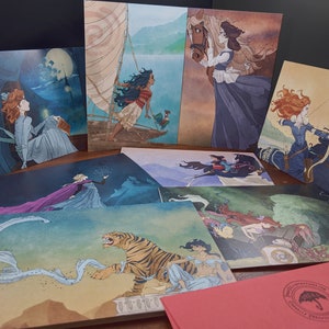 Disney / Prinzessin / Box / Set / blanko / Grußkarten / Merida / Belle / Ariel / Moana / Jasmin / Wendy / Mulan / Elsa / Girl Power