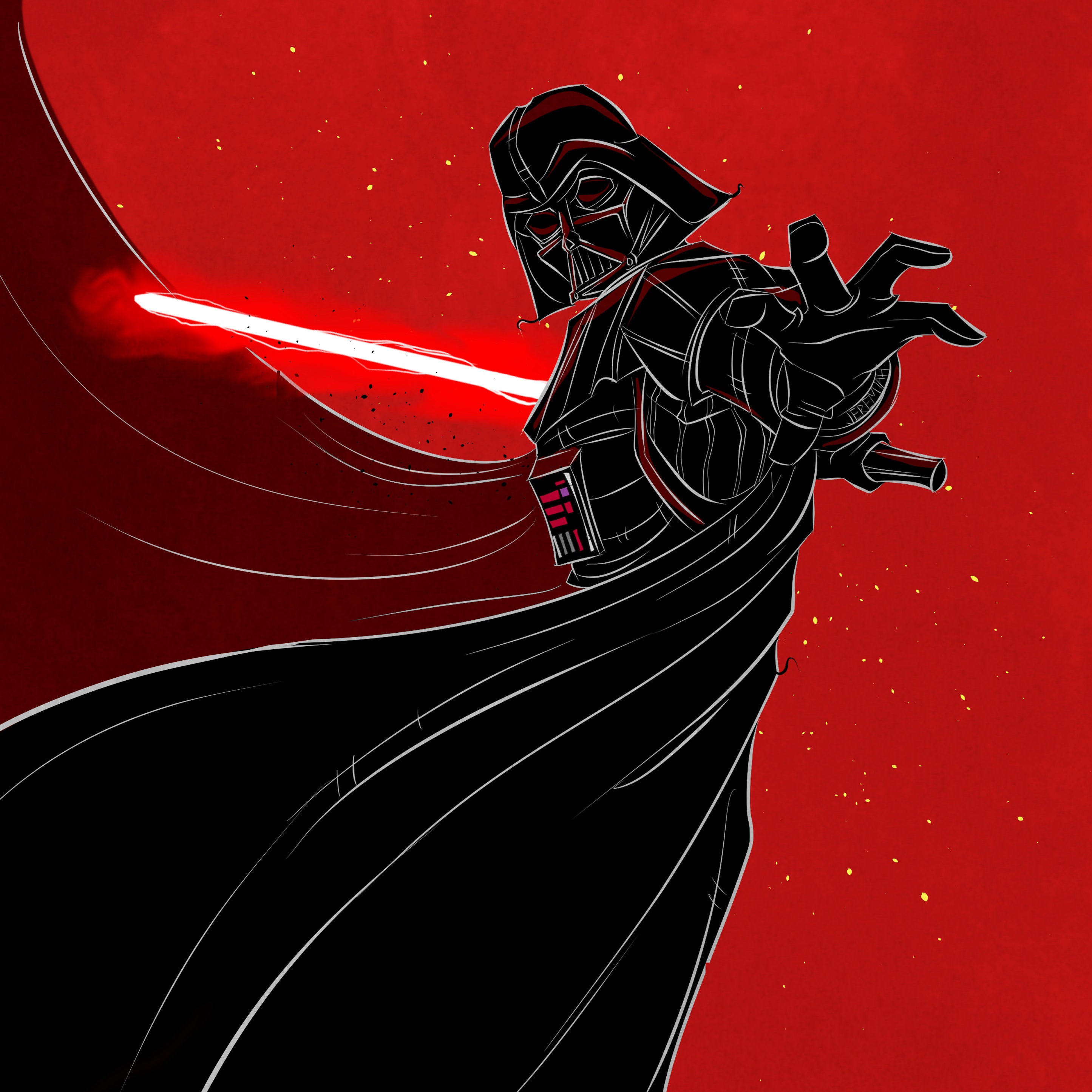Limited Edition 18 / Darth Vader / Fan Art / Print/ Star Wars