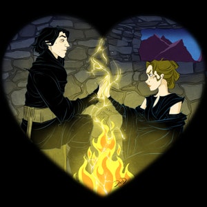 Limited Edition / RP - BS / Fan Art / print / kiss / romantic / geeky / nerdy / gift / fan art