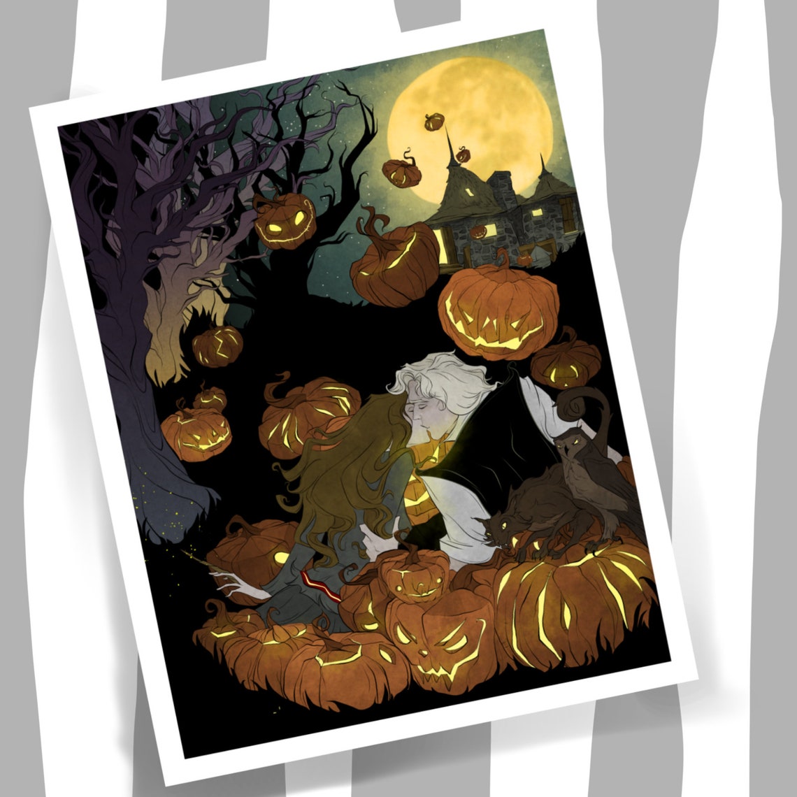 Hagrid's Hut / Art Print / Fan Art / Pumpkins / Halloween | Etsy