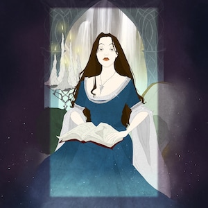 Limited Edition 12 / Fan Art / Print / Middle Earth / Elves / Elf / Fantasy / Geeky / Nerdy
