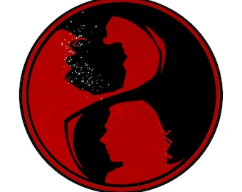 Reylo / Sticker / Rey / Kylo / Ben / Skywalker / Star Wars /  Disney / geeky / nerdy / jedi / sith / gift / Black / Red / Dark Side