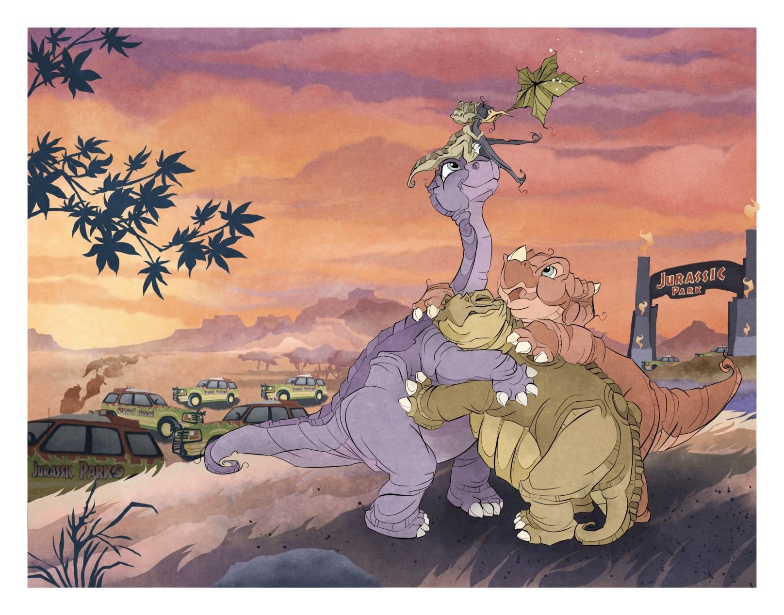 Land Before Time / Little Foot / Jurassic Park / Fan art / Etsy