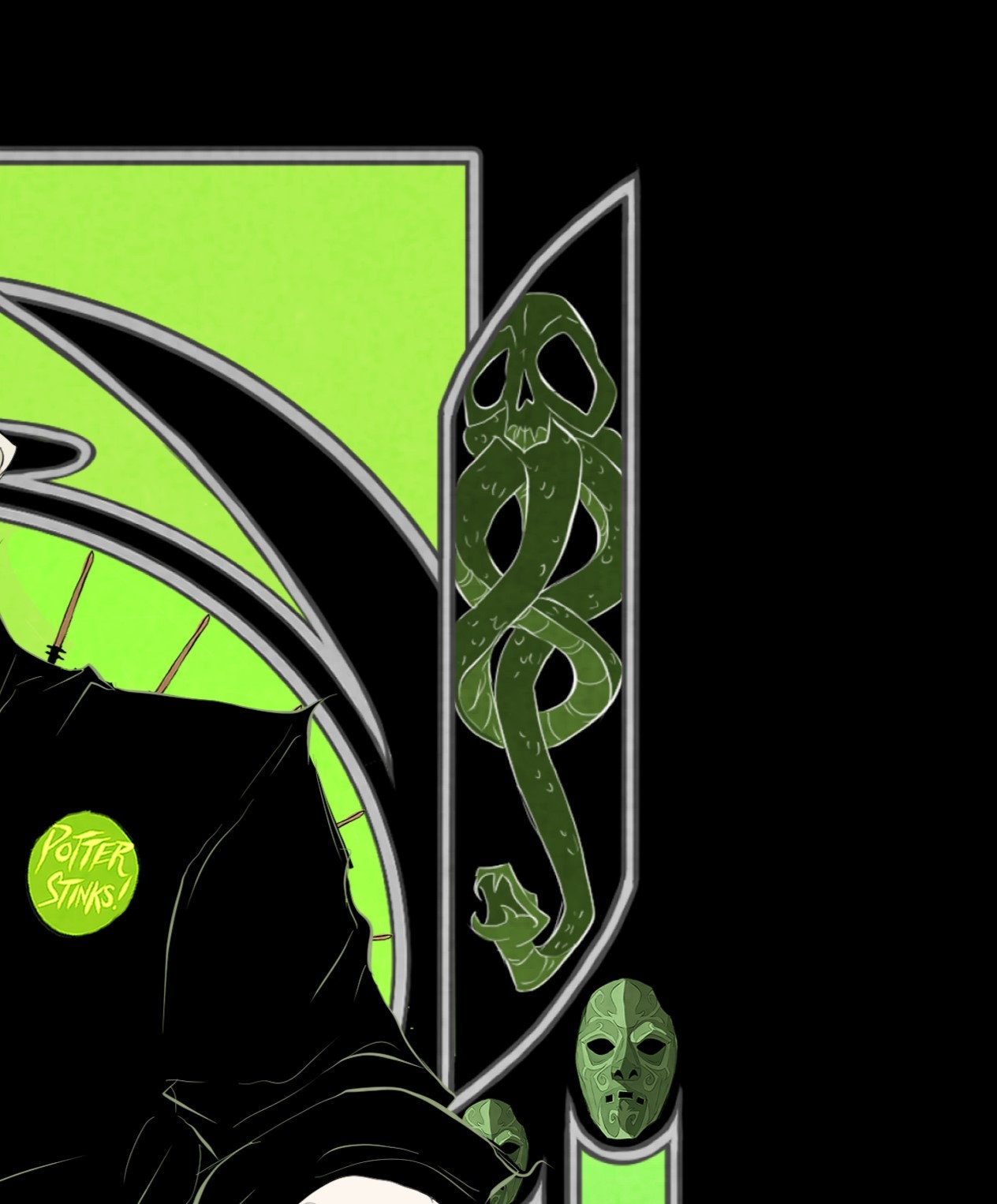 Dreadfully Nouveau: Conflicted Wizard / Print / Fan Art / Art - Etsy