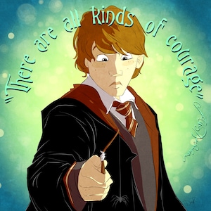 Limited Edition 10 / Magical Inspo: ron / RW / HP / Print / Fan Art / spider / Inspiration / inspirational / bookish / geeky / nerdy / quote