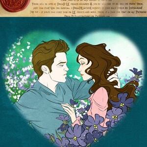 Limited Edition 16 / Twilight / Edward / Cullen / Bella / love / romantic / cute / sweet / team Edward / flowers / iris / heart / vampire image 3