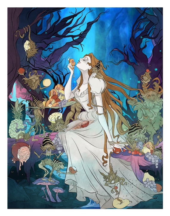 Goblin Market / poetry / Christina / Rossetti / Art Print / | Etsy