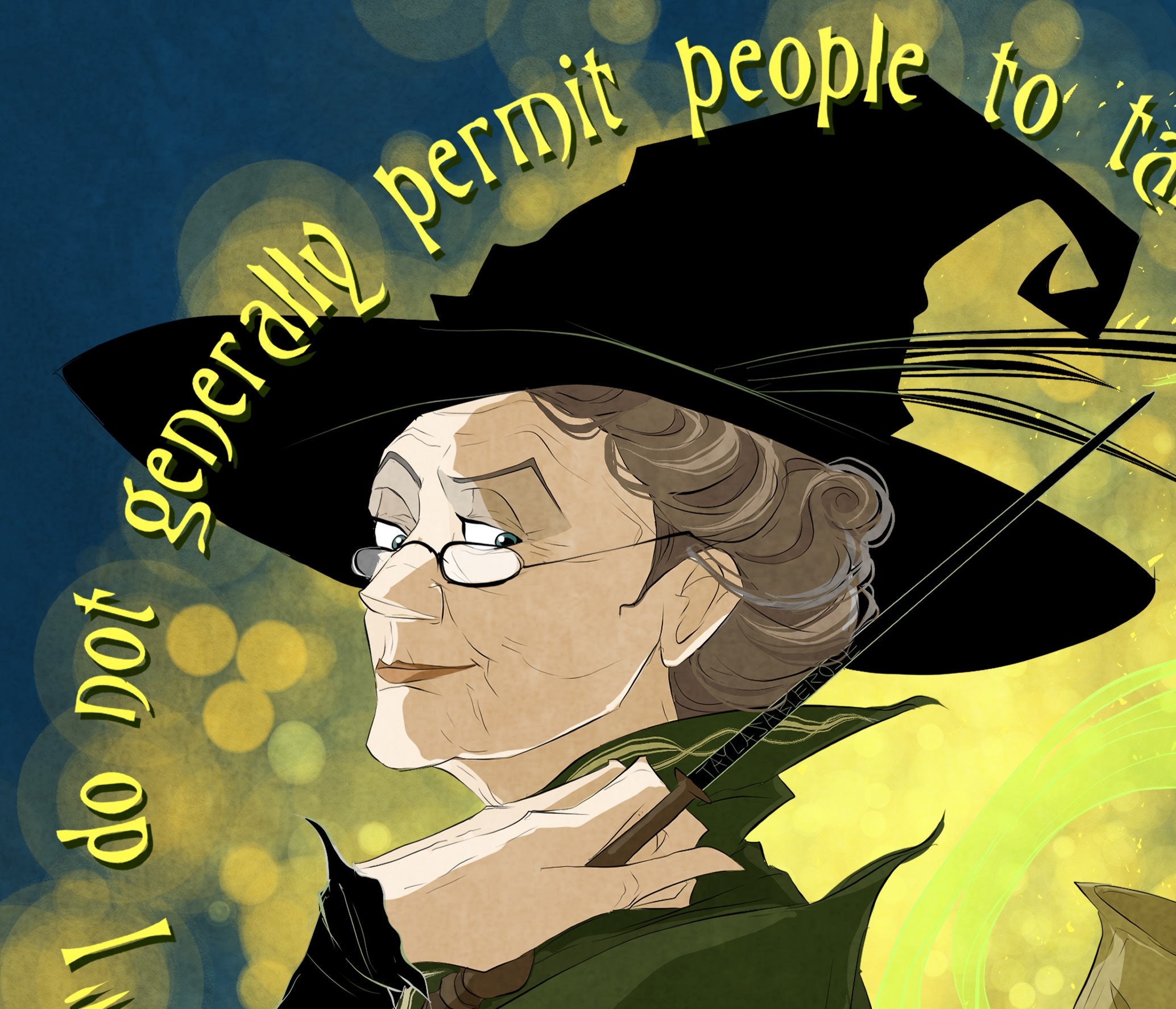 Professor Spell Limited Edition 20 / Magical Inspo: Cat Witch Professor / MM / Print ...