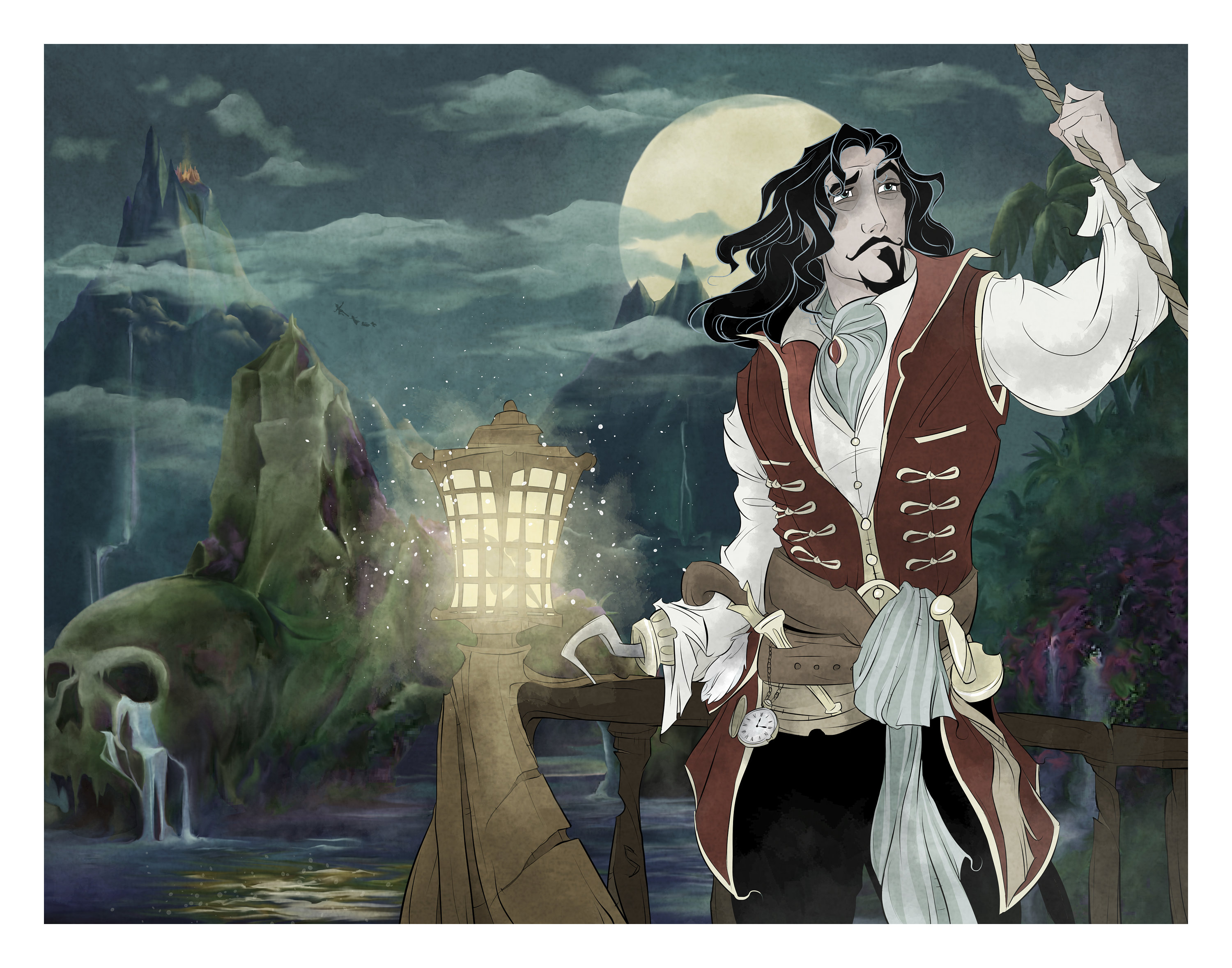 勇敢なフック船長 / アートプリント / ティンカーベル / ピーターパン