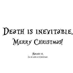 Christmas / holiday / card / funny / hilarious / gothic / goth / unique / geeky / xmas / horror / dark humor / greeting / unique / spooky image 2