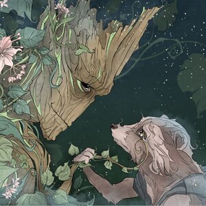 Groot / Rocket / tarjeta / Guardianes / Guardianes de la Galaxia / saludo / cualquier ocasión / somos groot / geek / amor / amistad / nerd
