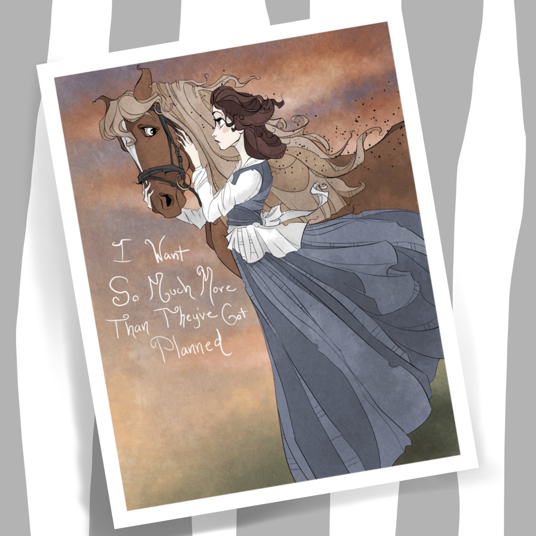 Belle / Beauty and the Beast / Disney / Print / Fan Art / - Etsy Australia