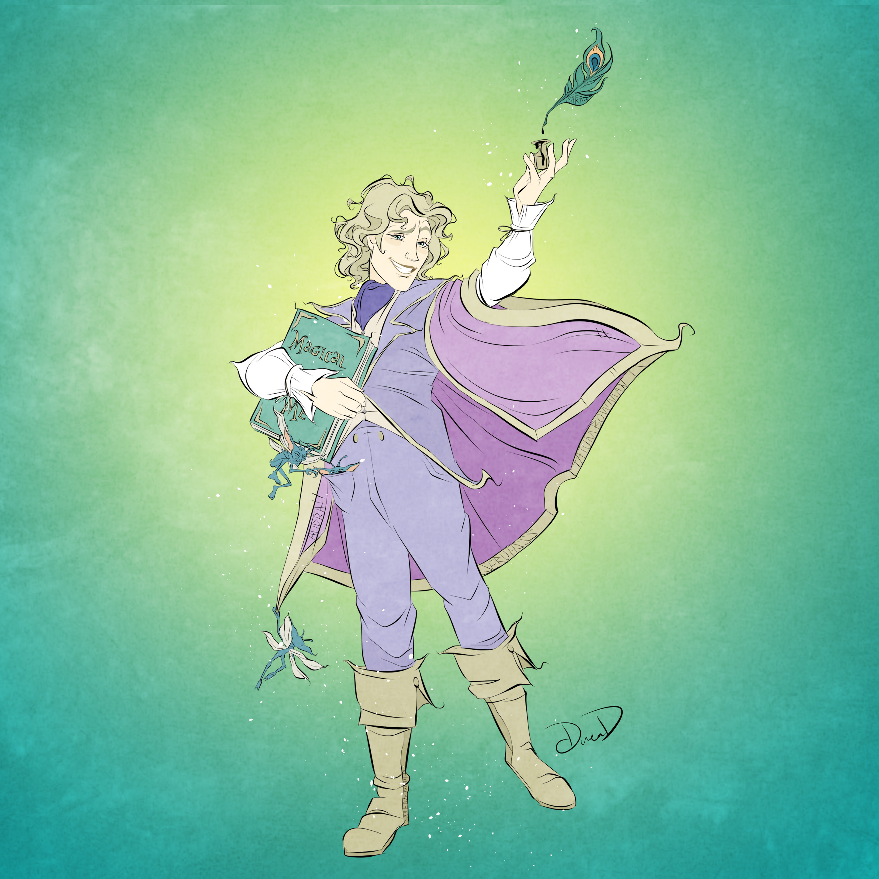 Edition limitée 14 / Gilderoy Lockhart / Fan Art / Print / | Etsy