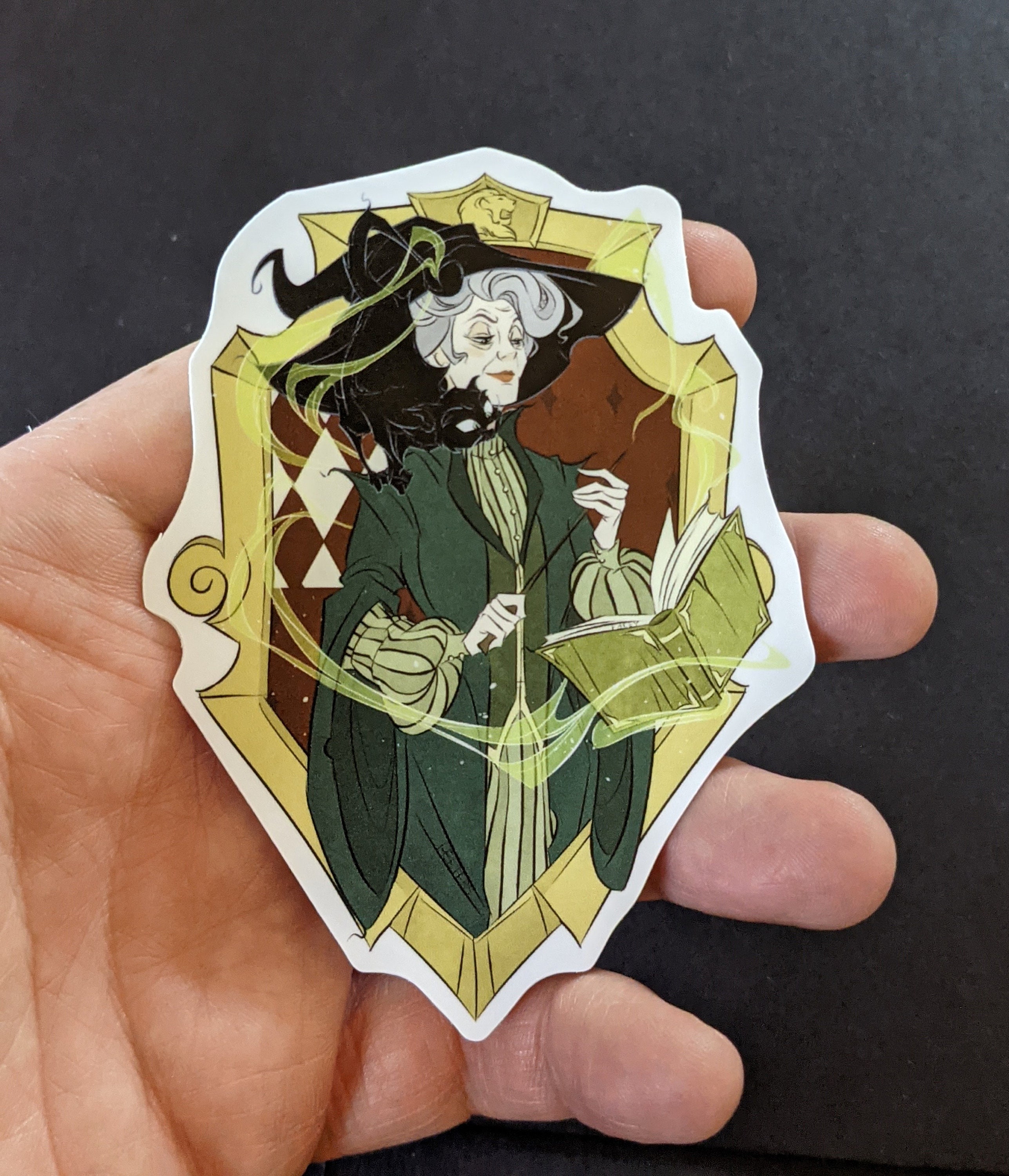 Sticker / Vinyl / Waterproof / Decal / Fan Art / Cat / Witch / | Etsy