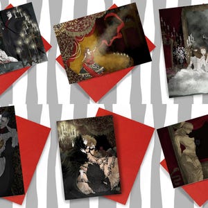 Phantom der Oper / Box / Box / Set / Rohling / Grußkarte / Phantom / geeky / Gothic / Goth / Musical / Oper / Fantasy / Romantik / Fan Art