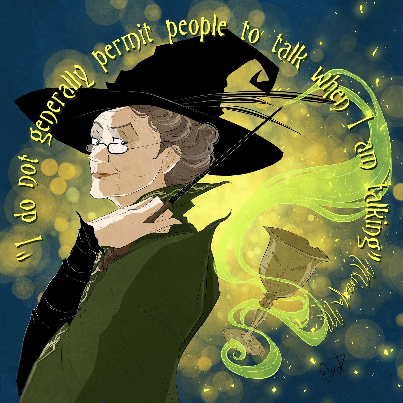 Professor Spell Limited Edition 20 / Magical Inspo: Cat Witch Professor / MM / Print ...