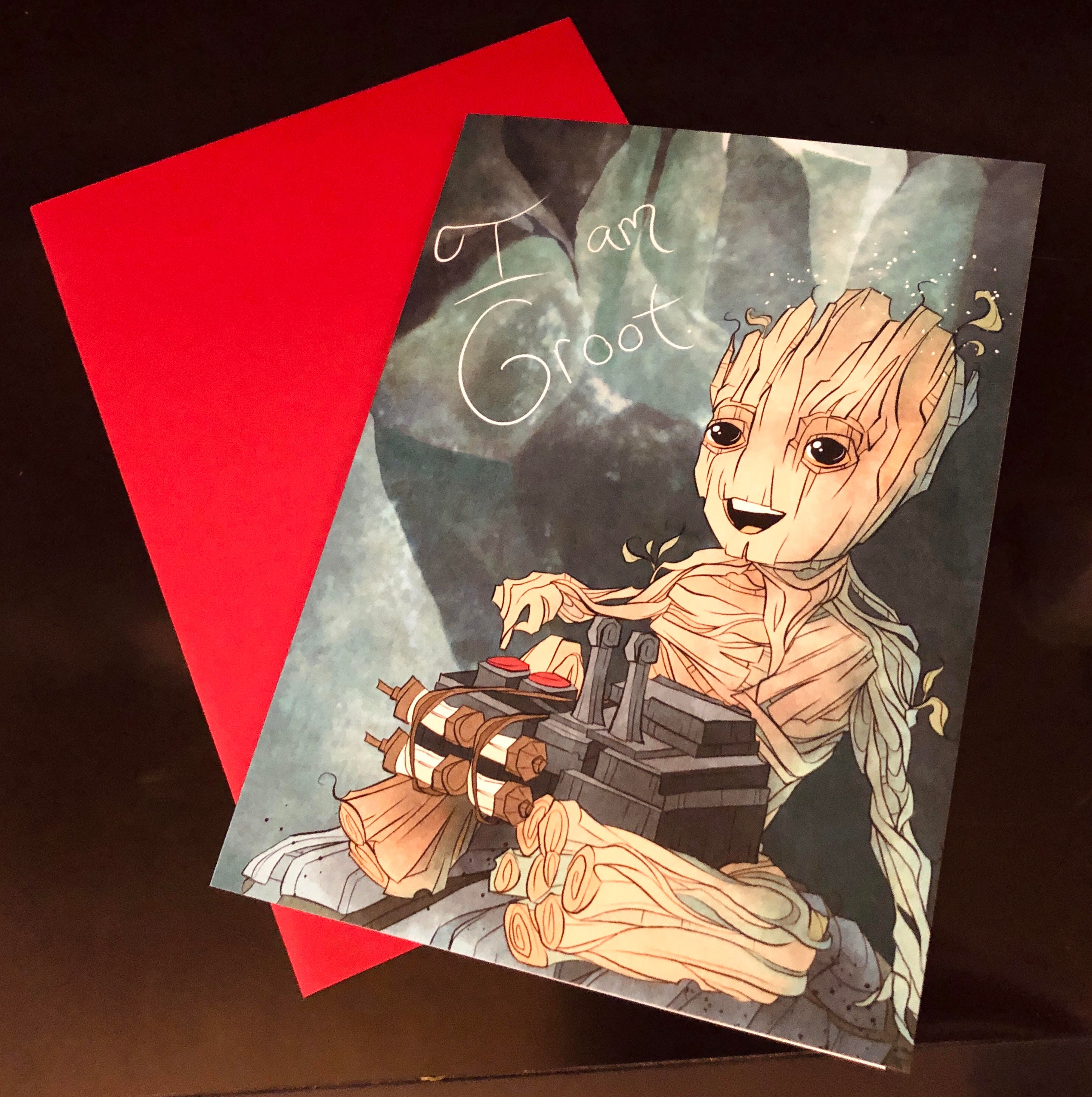 Groot Card Groot / Guardians / Guardians of the Galaxy / Card / Greeting | Etsy